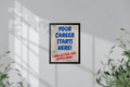 Now hiring sign - 12x18 - coroplast