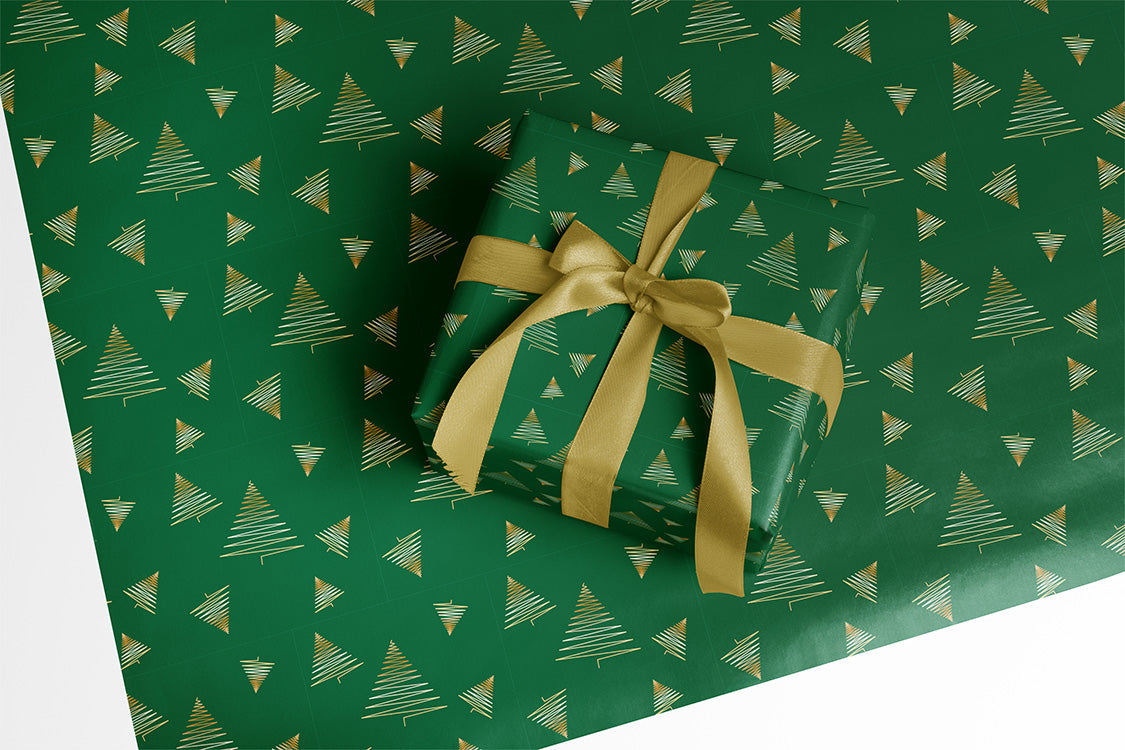 Christmas Theme Wrapping Paper | Premium Gift Wrap  | Winter Solstice Collection