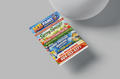 Colorful MB Paint flyer on a gray background