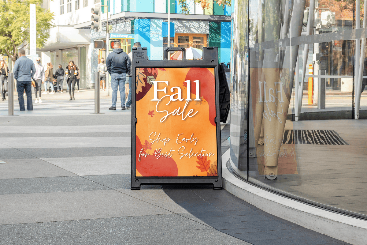 24x36in 'Fall Sale' Light Tan | Ready Made Coroplast Sign