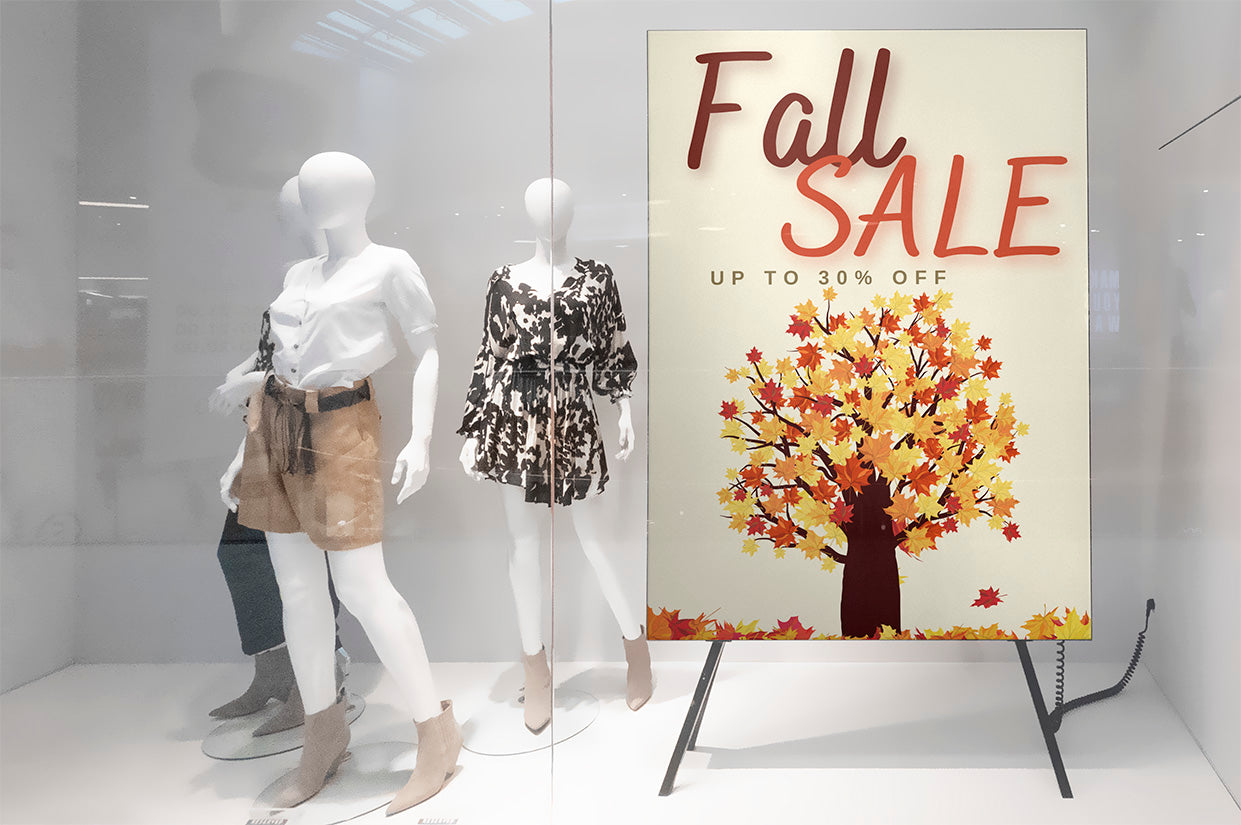 'Fall Sale up to 30% Off' 24 x 36inch Sign