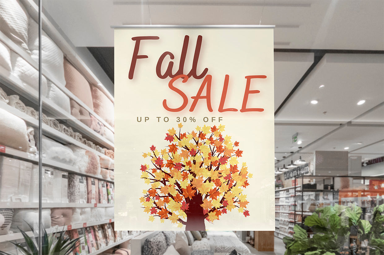 'Fall Sale up to 30% Off' 24 x 36inch Sign