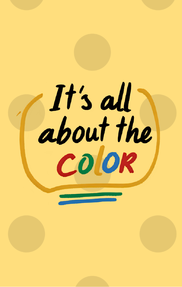 "It's All About the Color" 5.2 x 8.2in Journal