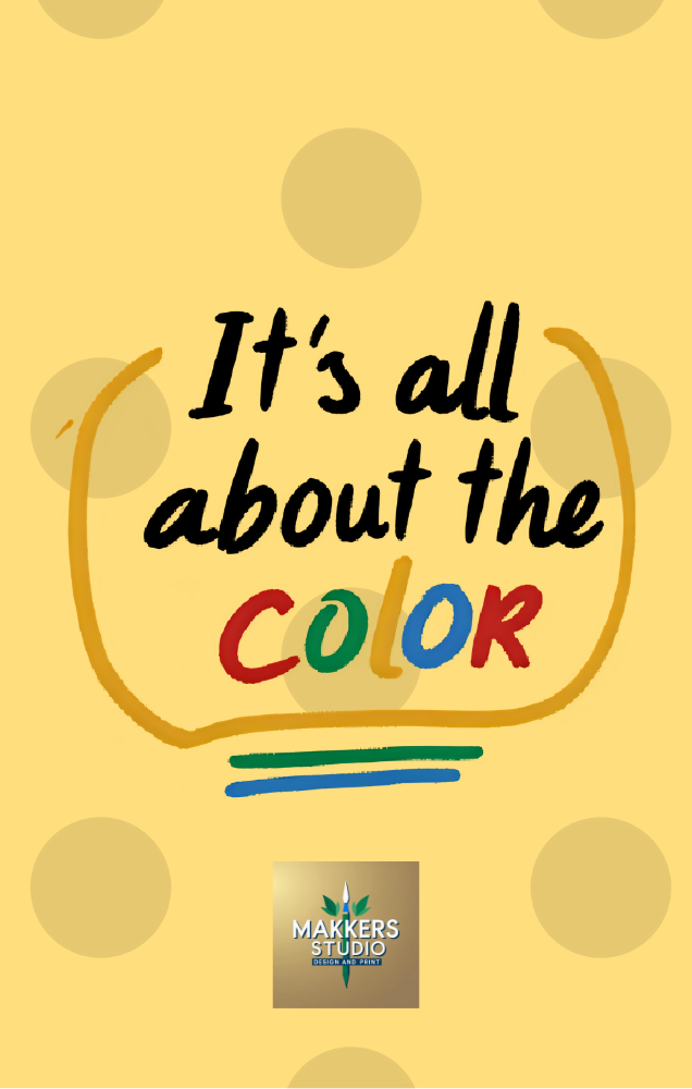 "It's All About the Color" 5.2 x 8.2in Journal