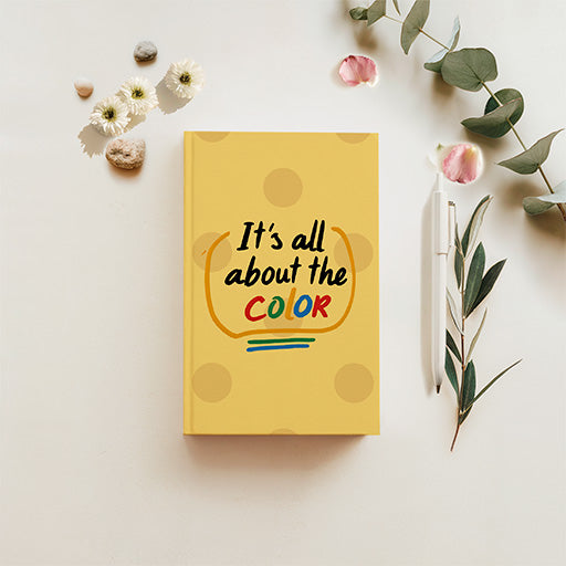 It's All About the Color Artist Series writing journal from Makker’s Studio featuring colorful, contemporary-inspired cover artwork.