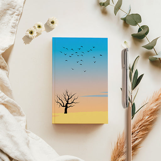 Flock of Birds Artist Series SquareFold writing journal featuring nature-inspired bird artwork on a premium printed cover.