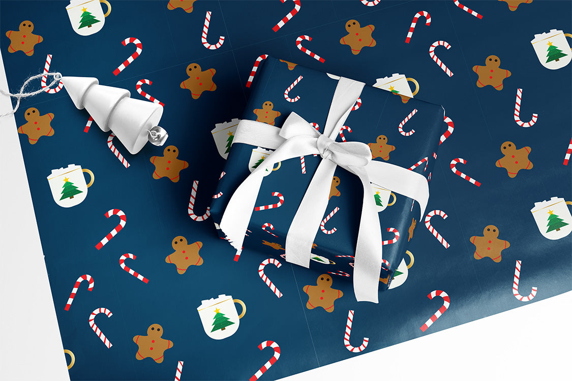 Christmas Theme Wrapping Paper | Premium Gift Wrap  | Winter Solstice Collection