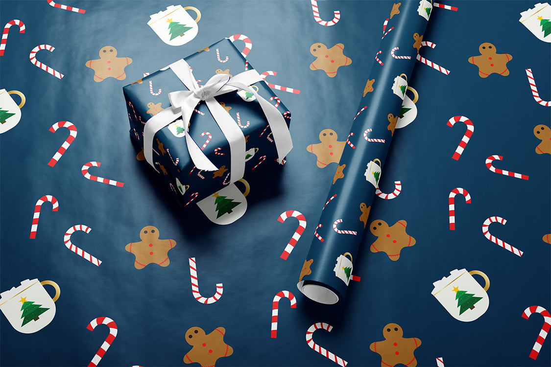 Christmas Theme Wrapping Paper | Premium Gift Wrap  | Winter Solstice Collection